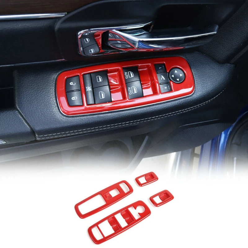 Декоративная накладка на панель переключателя подъема окна для Dodge Charger 2011-2020 Ram