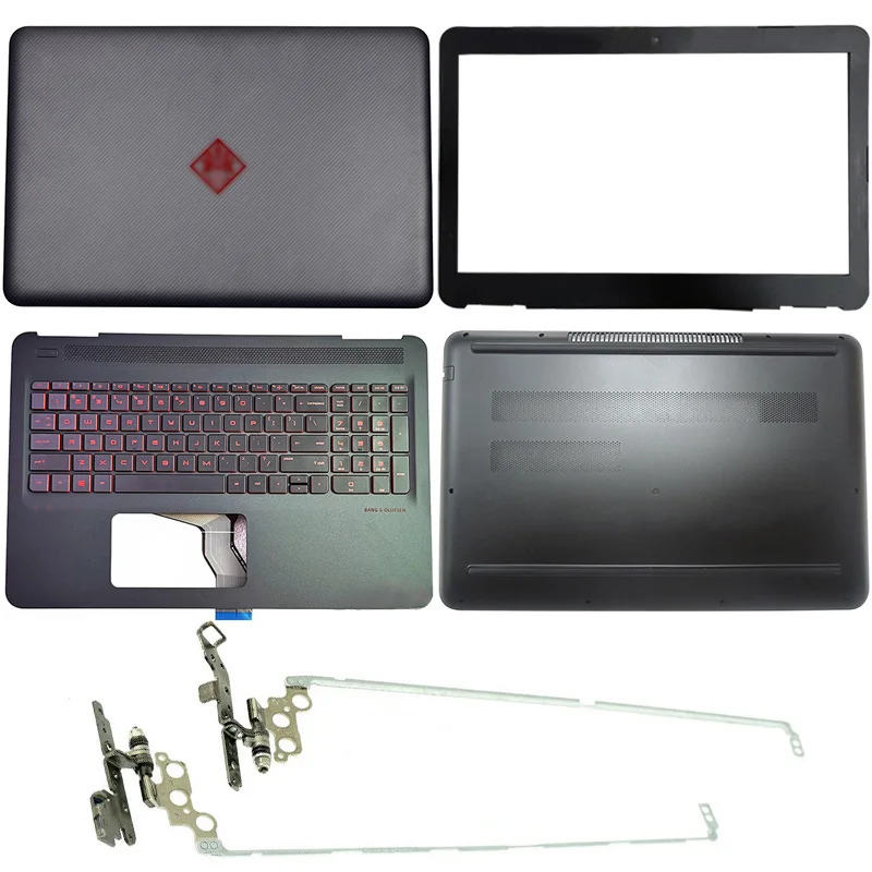 

For HP OMEN 15-AX 15T-AX 15-AX016TX 017TX 020TX Laptop LCD Back Cover/Front Bezel/Hinges/Palmrest/Bottom Case 856715-001