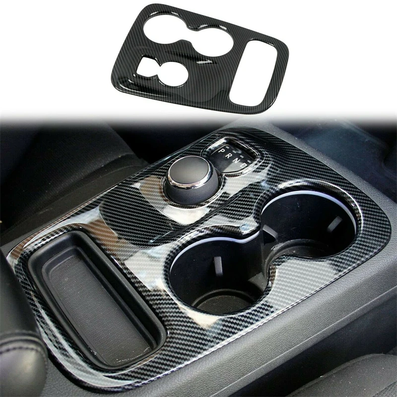 

For Dodge Durango 2014-2017 Carbon Fiber Gear Shift Box Panel Cover Trim