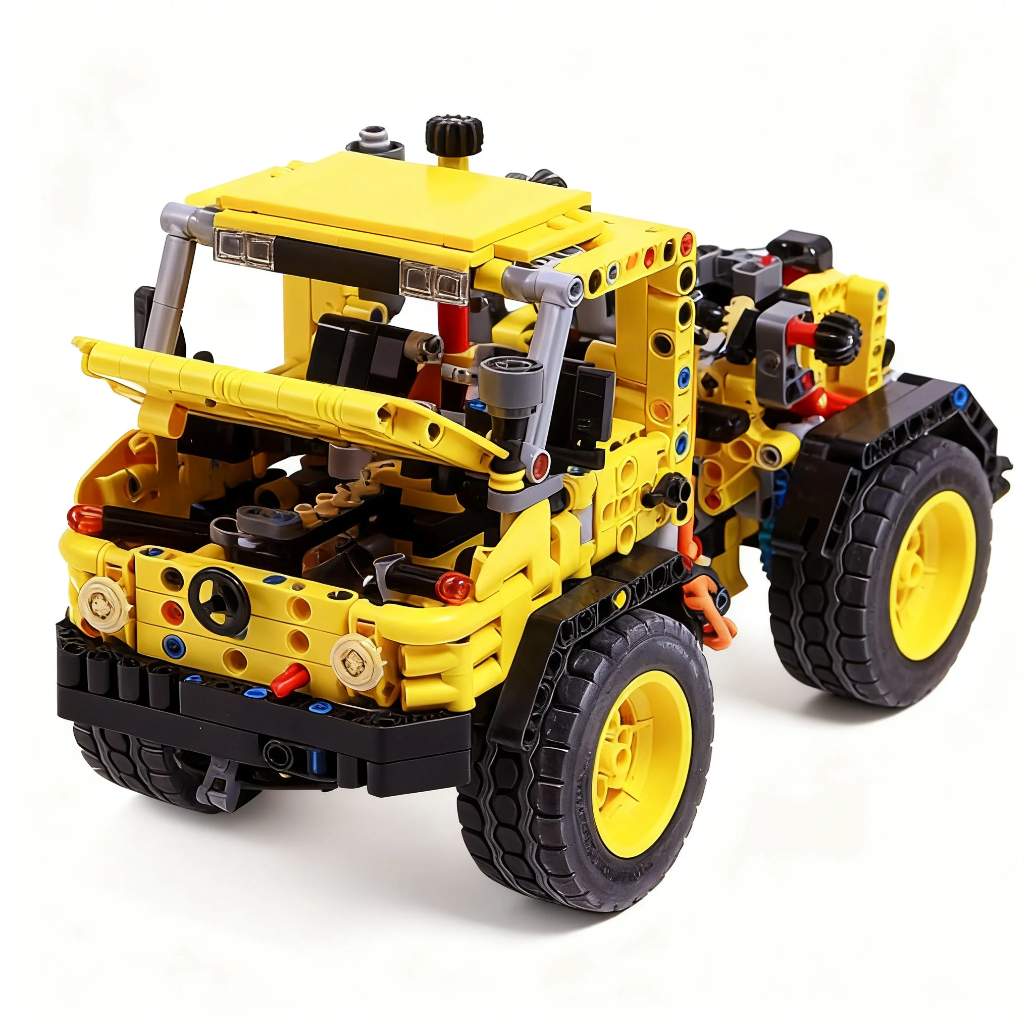 Фото 870 деталей MOC Werner Uniknick MB Unimog Volvo L120, конструктор, игрушка, строительные блоки, рождественские подарки, креативный конструктор для детей, DIY №3