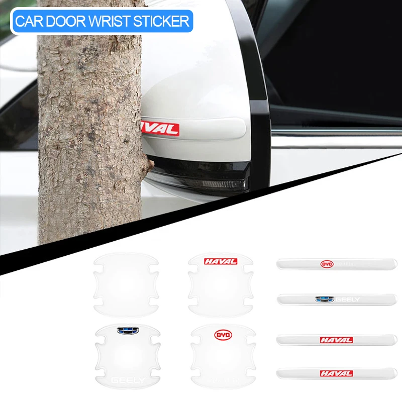 

8pcs Car Door Handle Sticker Anti-collision Strip for Jeep grand cherokee xj wk2 wj wrangler jl jk compass 2022 car accessories