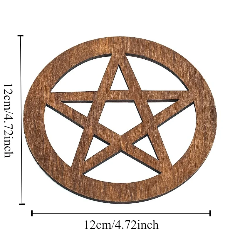 12 см Деревянный абитуальный алтарь с пентаграммой ведро церемониальное