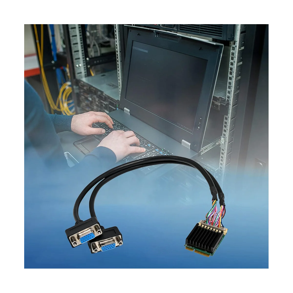 

Видеокарта ST416 SM750 MiniPCIe в Duals Port VGA 16 Мб + 64 Мб DDR 1920x1440