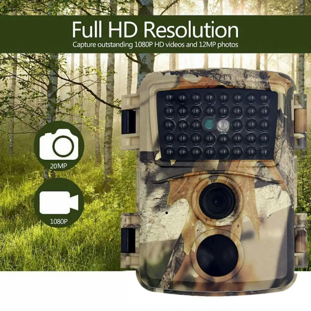 

24MP 1080P Video Wildlife Trail Camera Photo Trap Infrared Hunting Cameras HC802A Wildlife Wireless Surveillance Tracking Cams