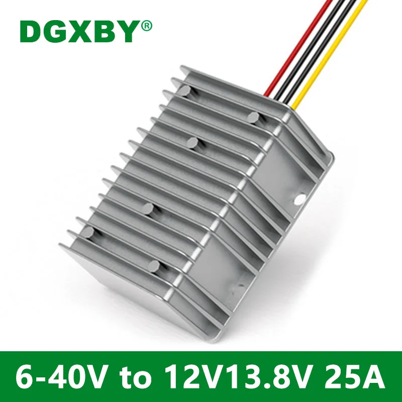 

DGXBY 6-40V to 12V/13.8V 25A 30A DC Regulator 12V/24V to 14V 350W Boost/Step-Up Car/Truck Power Converter CE Certification
