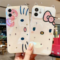 hello kitty cute cartoon phone cases for iphone 13 12 11 pro max mini xr xs max 8 x 7 se 2022 drop resistant back cover