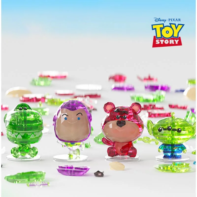 

New Disney Toy Story Lots-O'-Huggin' Bear Buzz Lightyear Alien Crystal Toy 7-9Cm Desktop Ornament Desktop Ornament