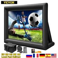 vevor 16ft 20ft inflatable movie projector screen with 350w washable air blower 169 home cinema for camping wedding outdoor use