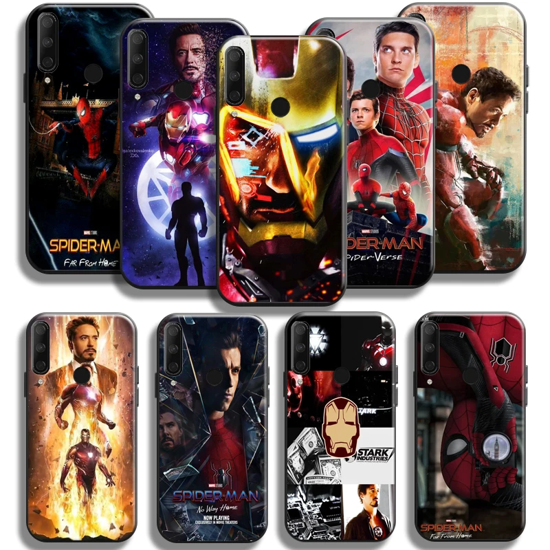 

Avengers Iron Man Spiderman For Huawei Honor 9X 8X 7X Pro Case For Honor 10X Lite Phone Case Soft Liquid Silicon Funda Carcasa