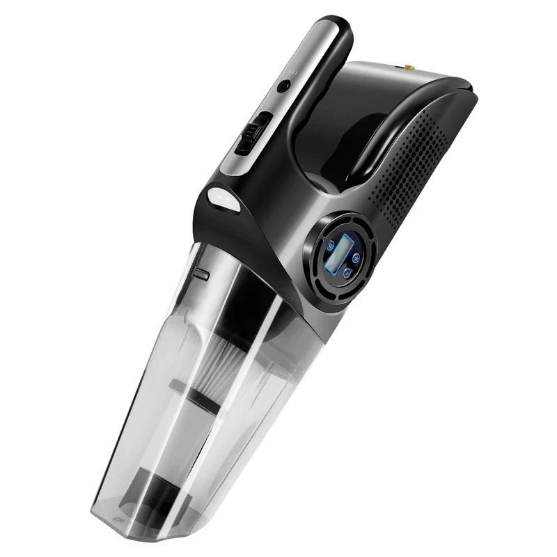 

NEW-Car Vacuum Cleaner Air Pump Four In One Car Wireless Rechargeable Vacuum Cleaner Wet And Dry Portable Inflatable