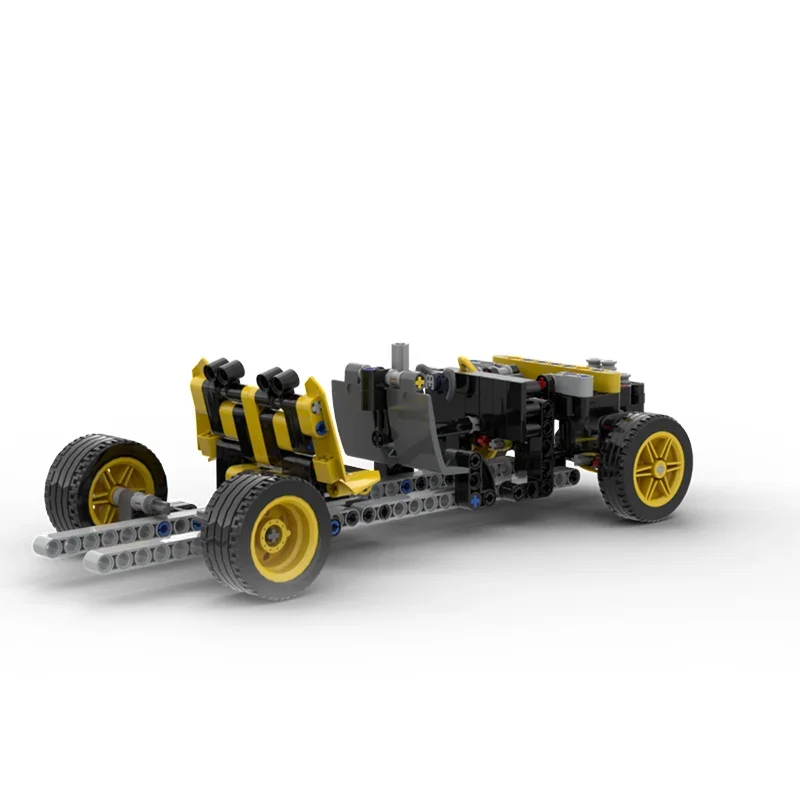 Фото 261 деталь MOC: Техническая модель шасси автомобиля Bugatti Bolide, конструктор, архитектурные блоки, праздничный подарок, игрушка для творчества и обучения №2