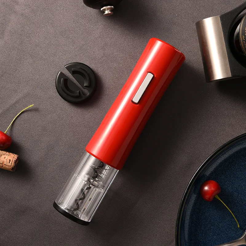 Electric Wine Opener Automatic Corkscrew with Foil Cutter Creative Wine Bottle Opener Corkscrew Tool Kitchen Gadgets Accessories