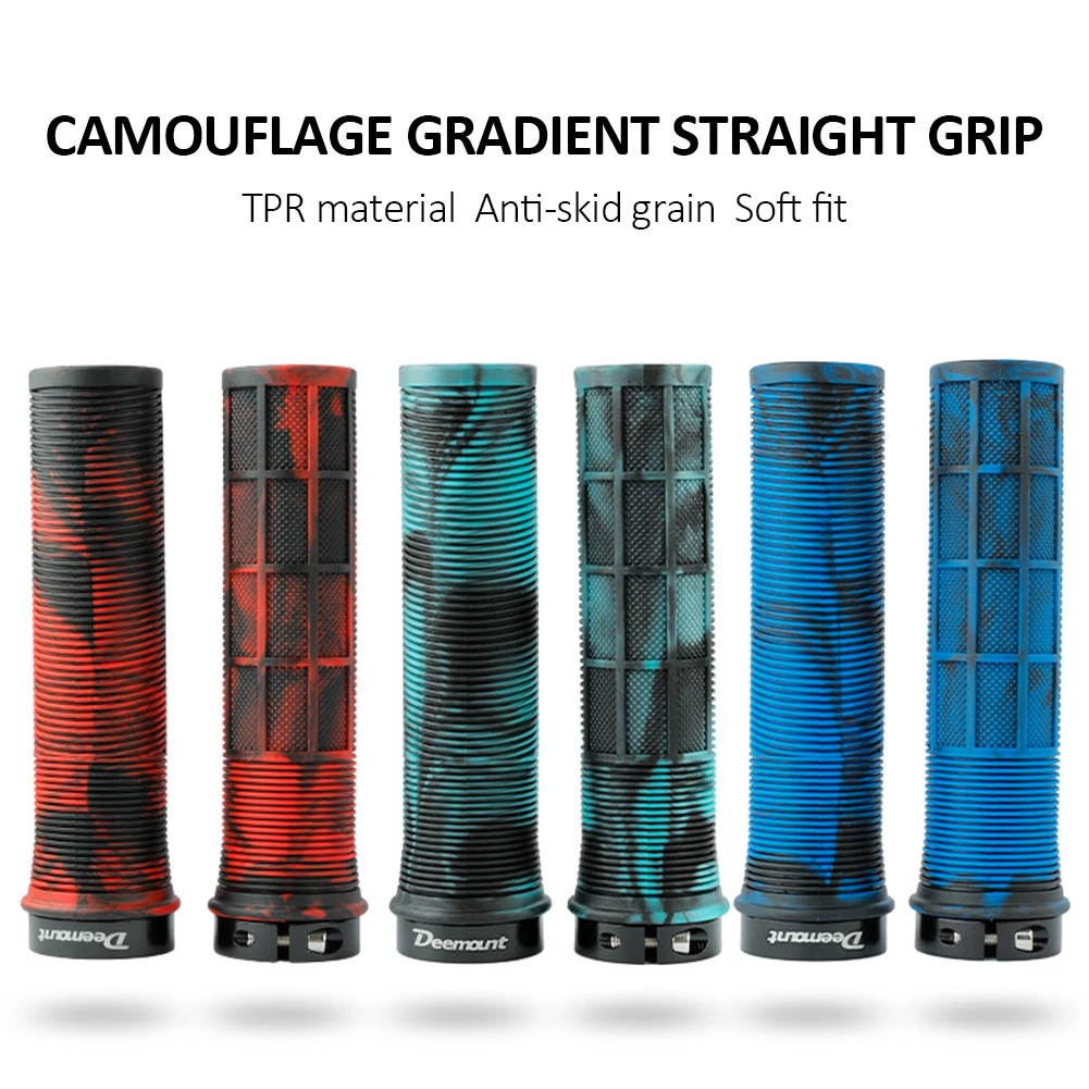 

New Hot Sale Bicycle Handlebar Grips TPR Anti-Skid MTB Road Bike Handle End Grips Shockproof With Aluminum Lock Ring Accessories