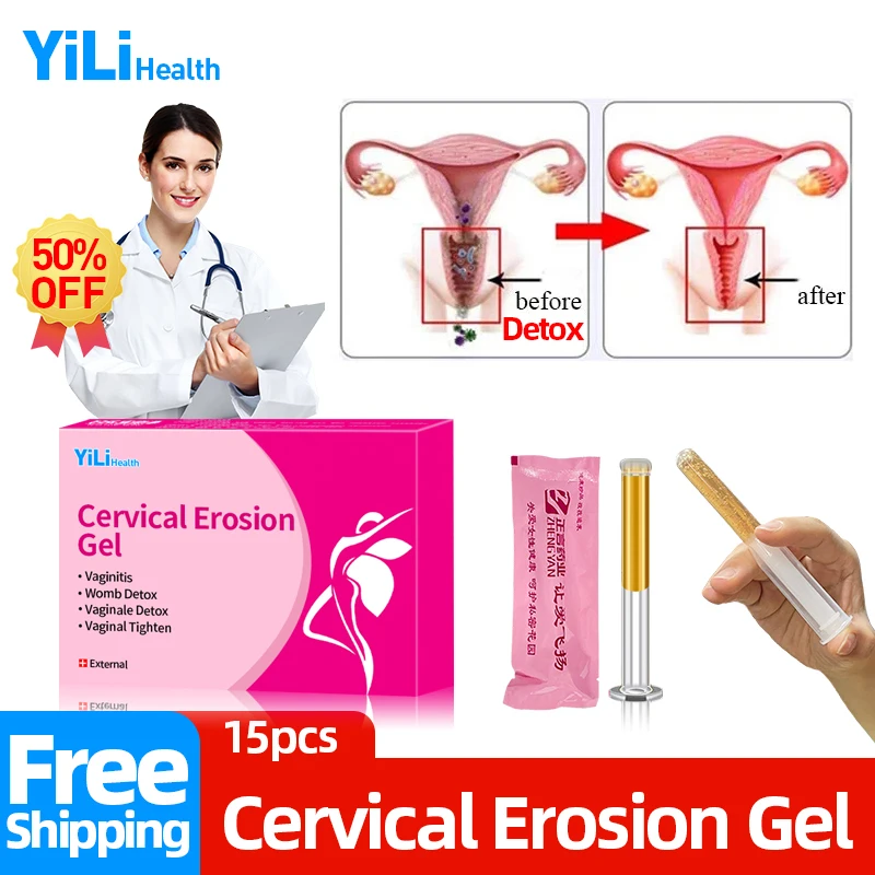 

Cervical Erosion Vaginal Tightening Gel Vaginale stoombad Womb Detox Medical Gynecology Vaginitis Treatment Anti Itching Care