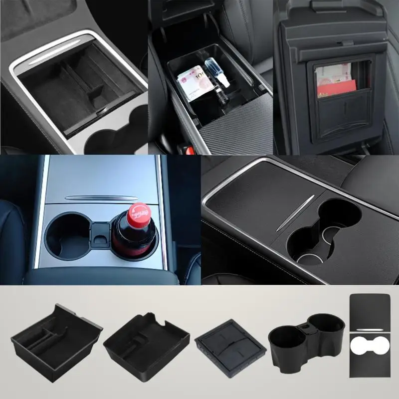 

Car Armrest Storage Box Holder Automobile Multi-function Car Storage Armrest Organizers Car Container Box For Phone Tissue Cup