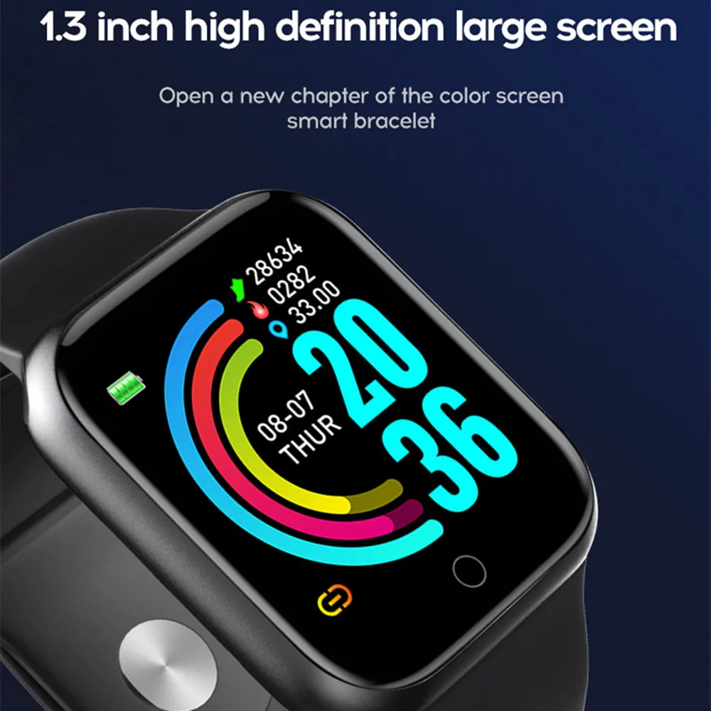 

Led digital watch Women Men Heart Monitor Fitness Tracker Sport Waterproof Free Shipping Smartwatch D20 Bracelet for Android
