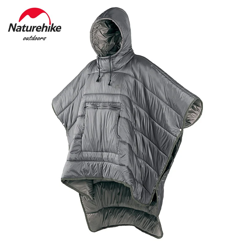 Купи Naturehike Sleeping Bag Wearable Cloak Sleeping Bag Poncho Coat Outdoor Camping Ultralight Winter Cotton Sleeping Bag Quilt за 2,880 рублей в магазине AliExpress