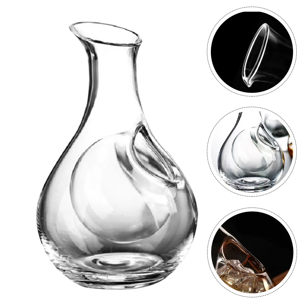 

Ice Jug Glass Beverage Dispenser Ice Bottle Crystal Glass Whiskey Decanter Set -free Glass Crystal Pour Decanter