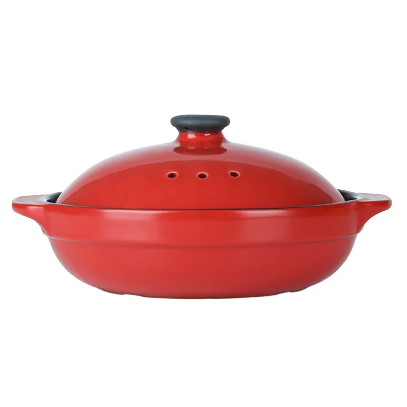 

Casserole Claypot Rice Open Fire Large Small Ceramic High Temperature Resistant Braised Chicken Soup Casseroles Shallow Pot