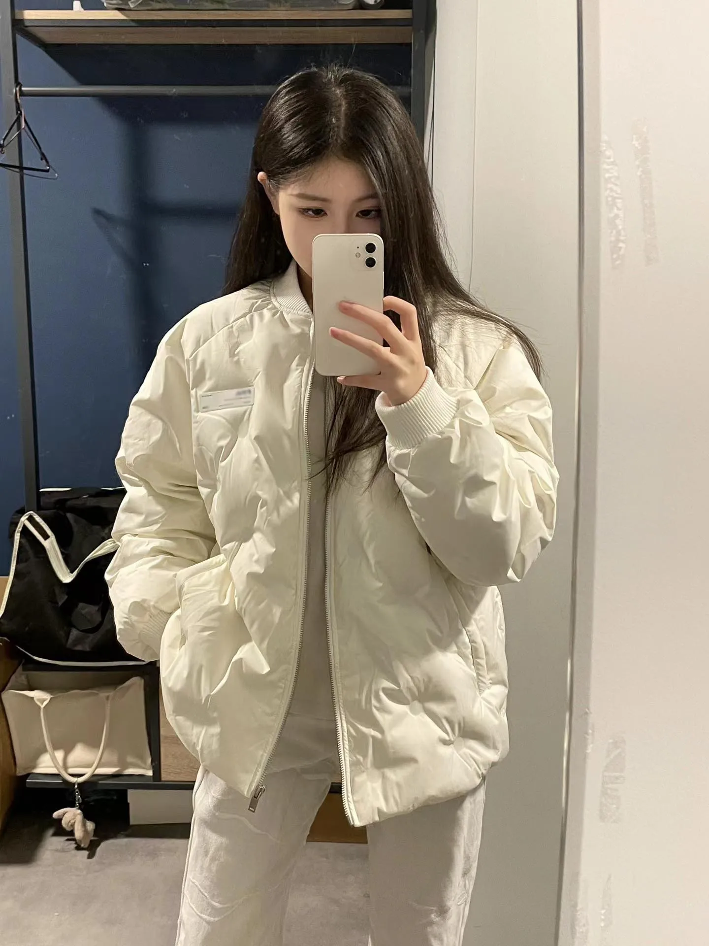 Пуховик одежда с хлопковой подкладкой женское маленькое зимнее пальто верхняя