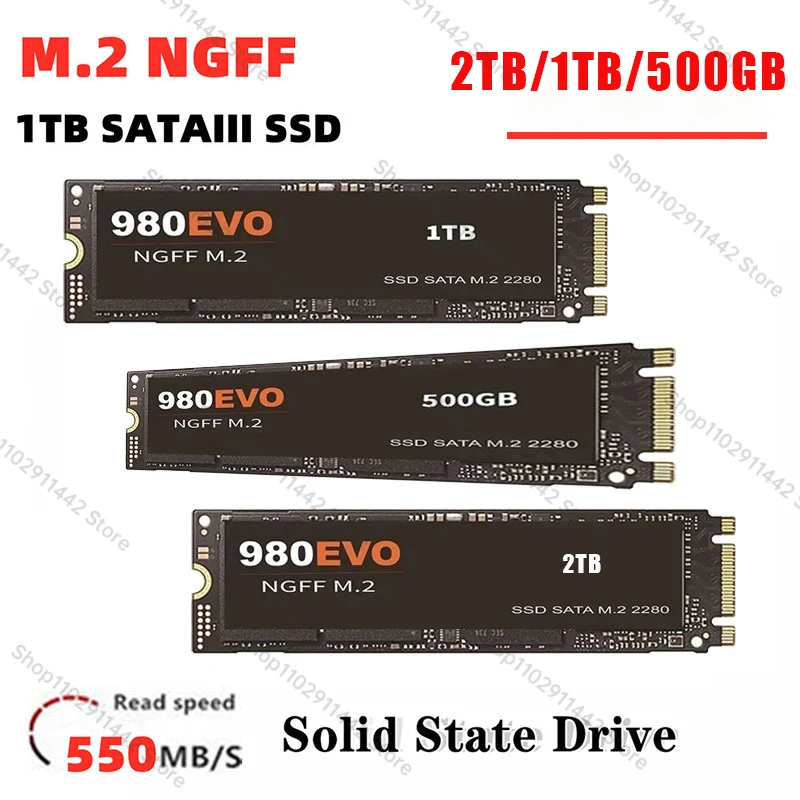 

NGFF M.2 500GB Solid State Drive Hard disk 1TB High Speed SSD 980EVO 4tb ssd nvme m2 Internal Hard drive For Laptop/Desktop/ps4