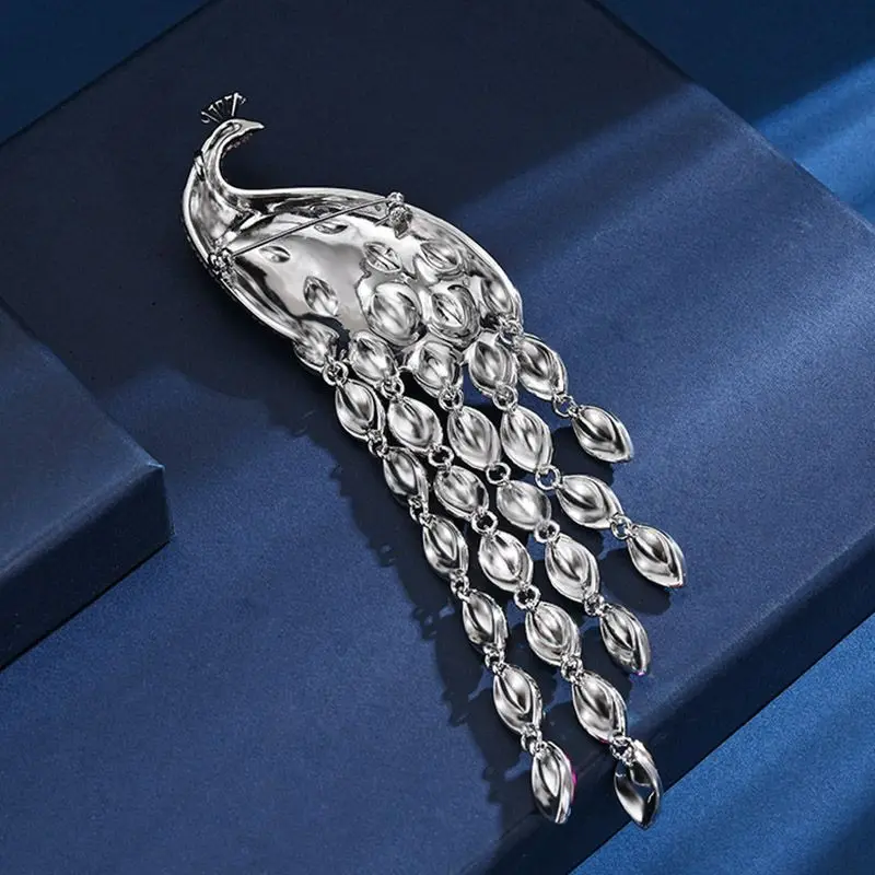 Женская брошь в форме павлина Эксклюзивная из австрийского хрусталя