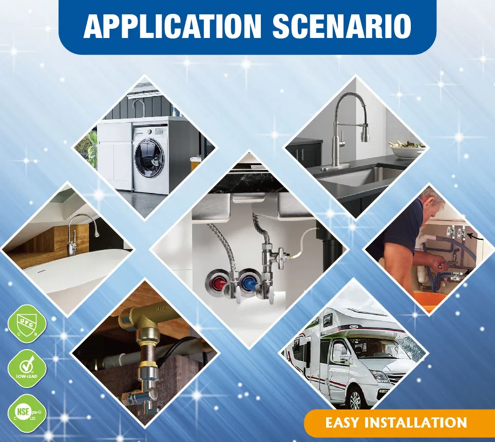 KING SMART PEX A/F1960/Wisbo 1/2&quot * 3/8&quot OD 1/4 Угловой запорный клапан поворота 8 шт./корпус 80408