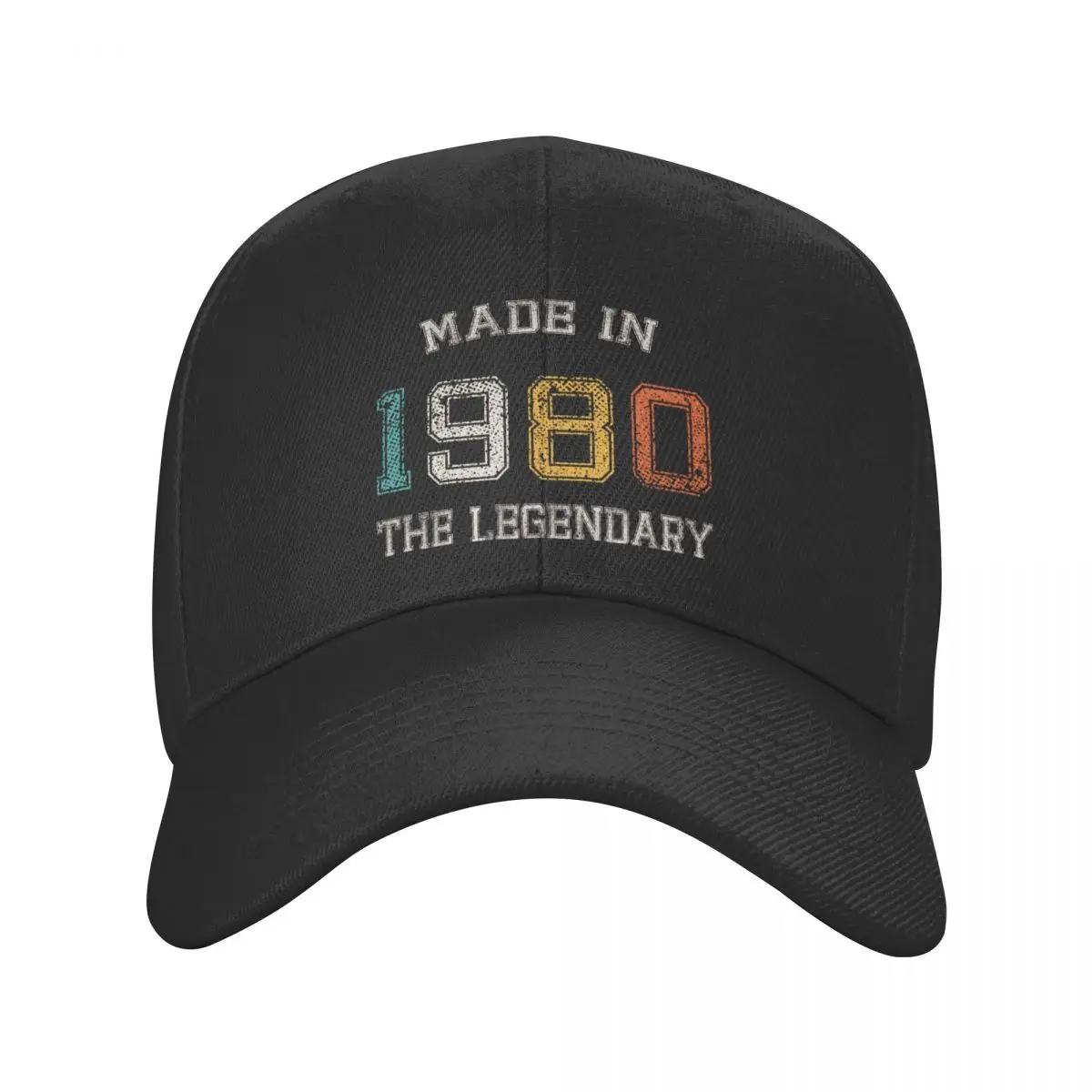 

New Made In 1980 Baseball Cap Sports Women Men Adjustable The Legendary Are born in 1980 42th Birthday Gift Dad Hat Spring 1