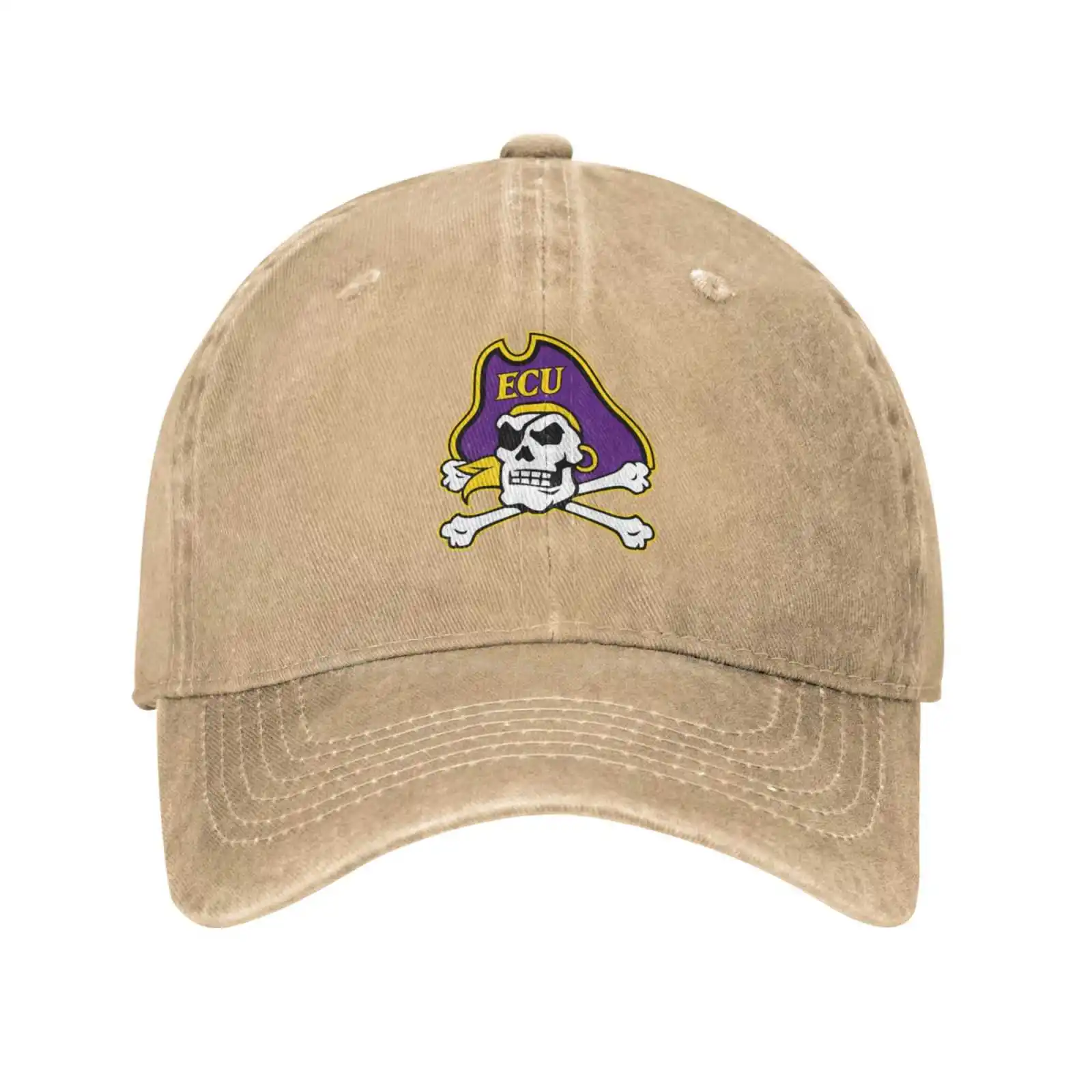 

East Carolina Pirates Logo Print Graphic Casual Denim cap Knitted hat Baseball cap
