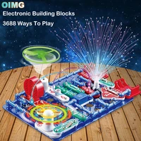 oimg electronic building blocks childrens educational brain development toy physical science educational experimental equipment