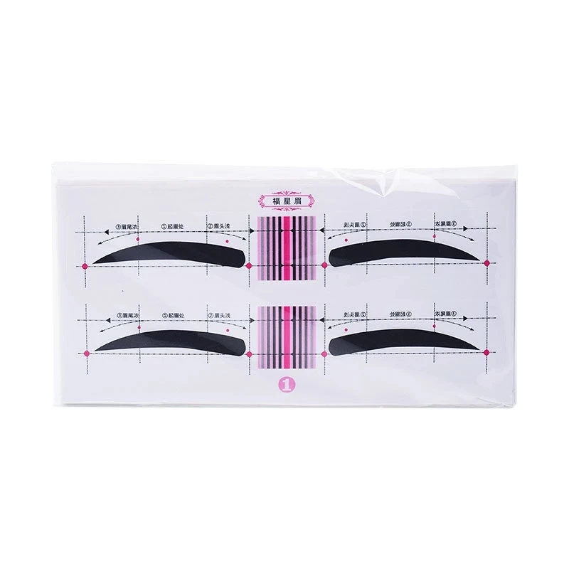 

Sdotter 50pcs Microblading Reusable Card Eyebrow Stencil Grooming Shaper Template Makeup Tools Eyebrow Stickers 8 Eyebrow Shapes