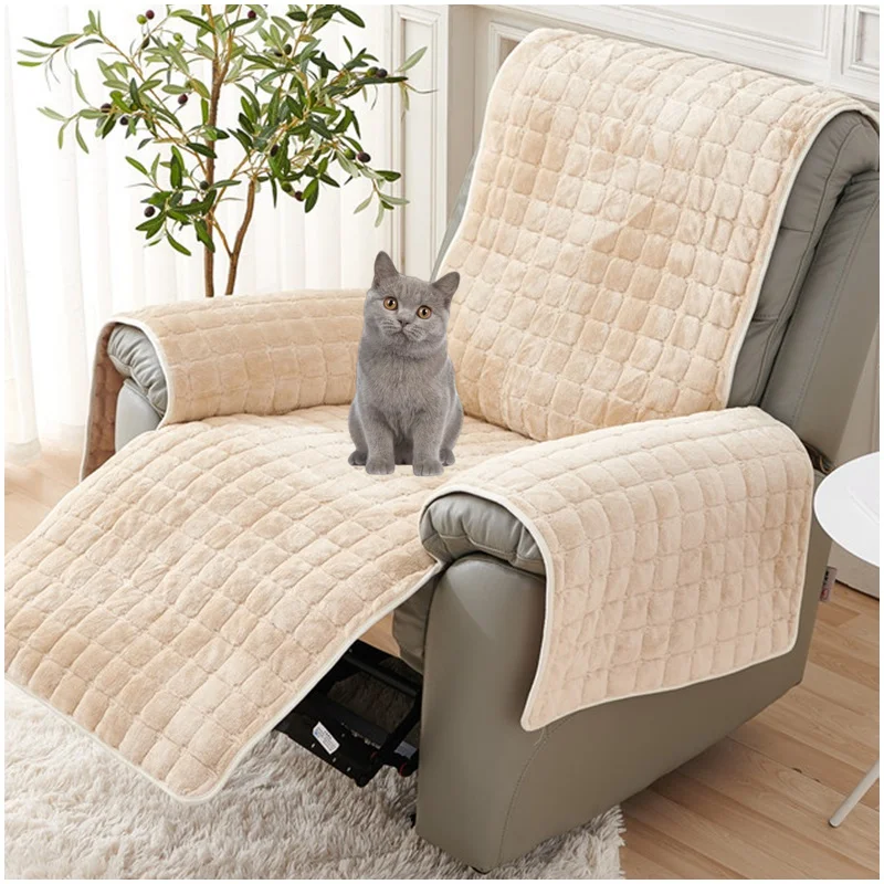 

1/2/3 Seater Recliner Sofa Cover Soft Flannel Armchair Slipcover Non-Slip Relax Lazy Boy Sofa Cover Chair Slipcovers Home Decor