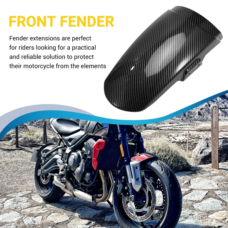Motorcycle Accessories Front Wheel Fender Splash Guard Extended Mudguard Cover For Trident 660 2021-2024