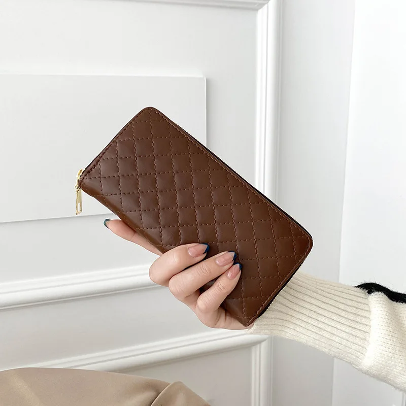 

New Fashion Women's Wallet Long Women Coin Purse Wallets for Woman 2022 Card Holder Ladies Zipper Female Clutch Bag Pu Leather