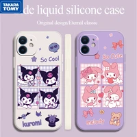kuromi melody 2022 new cartoon phone case for iphone 11 13 12 pro max 6 6s 7 8 plus x xr xs xs max 11 12 13 pro soft shell case