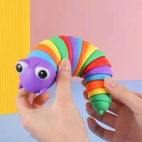decompression toy 3d slug the caterpillar snails colorful puzzle bionic vent anti anxiety sensory toys for children aldult gift