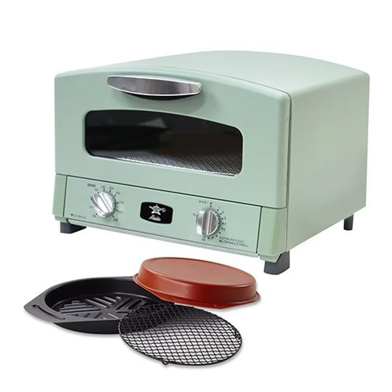 

Hot Sale Household Retro Style Mini Multifunctional Electric Automatic Toaster Oven