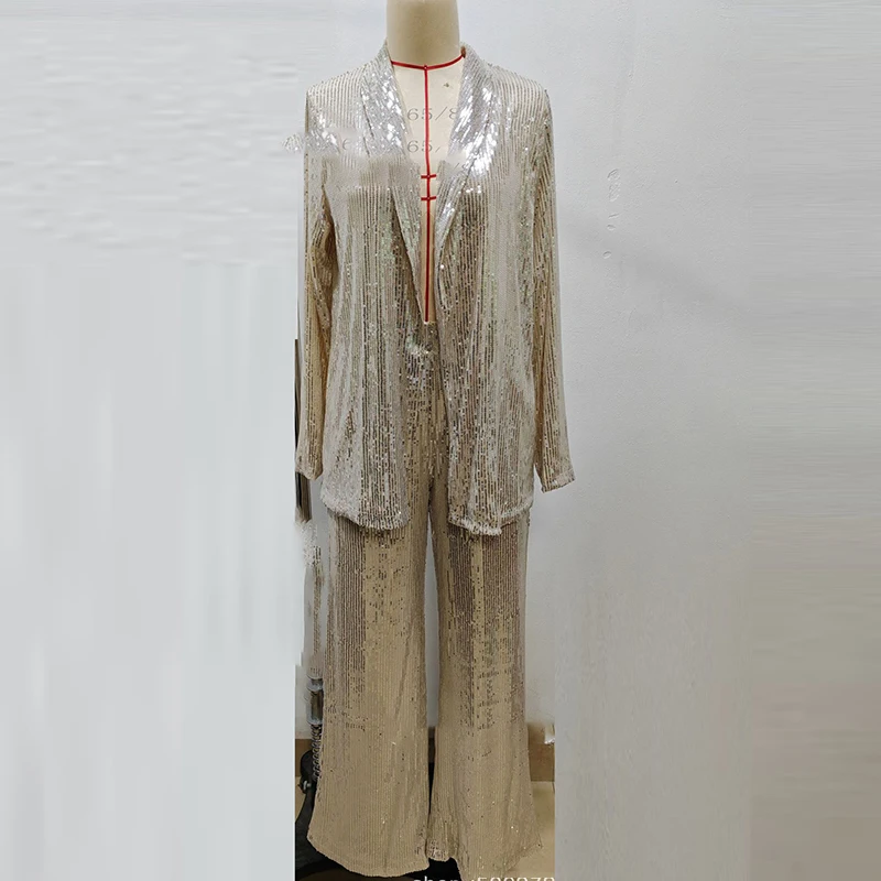 Повседневный кардиган с длинными рукавами праздничный костюм элегантные брюки