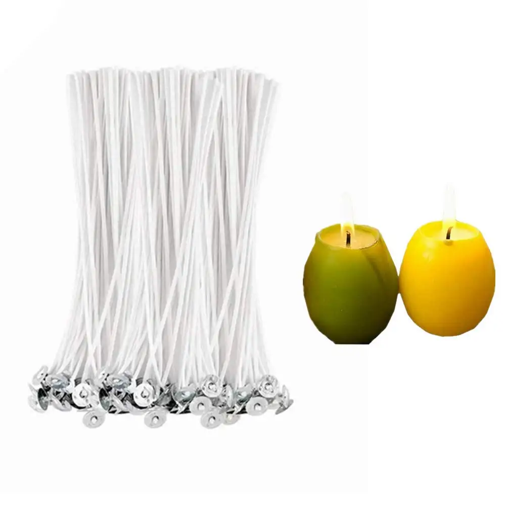 

100 шт./лот 15/20 см фитили в виде свечи с низким содержанием дыма, сердечник воска из хлопка для самостоятельной изготовления керосиновой лампы...