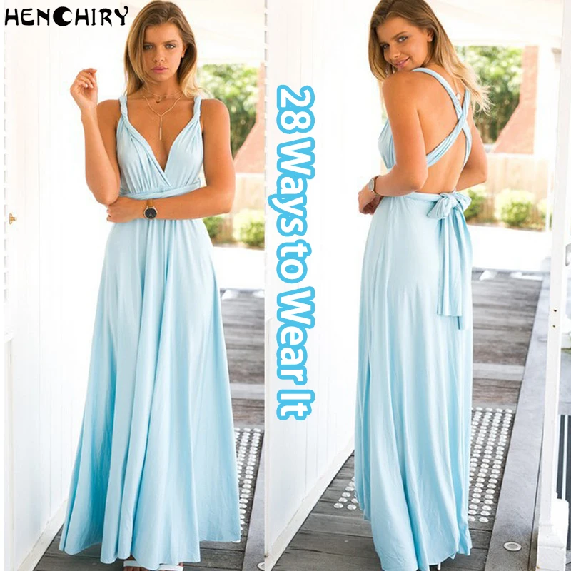 

Sexy Strapless Dress with Cross Backless/28 Ways to Wear Bridesmaid Dresses / Variety of Fashionable Simple Women's Long Dresses