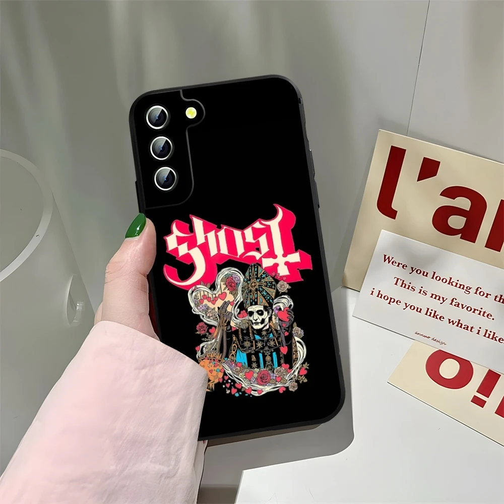 Чехол для телефона Ghost Heavy Metal Band Samsung Galaxy S23 S22 S24 S25 S21 Ultra Fe Plus A16 A34 A54 A24 A52 A53 M54 Cover