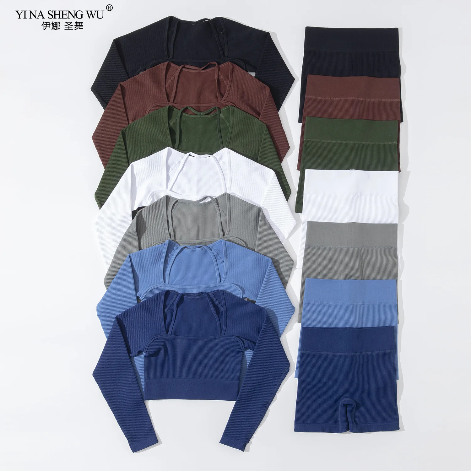 

2 Pieces Seamless Sports Set Women Workout Summer Clothes Sports Top Fitness Shorts Running Gym Clothing Outfit Yoga Set New