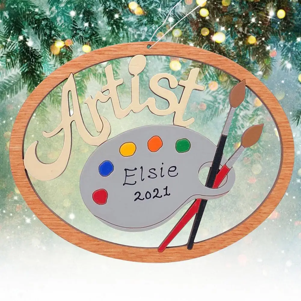 

Орнамент с рождественской елкой многоразовая подвеска на рождественскую елку, прекрасное качество изготовления, украшение премиум-класса, деревянная подвеска на елку, Декор