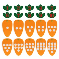 10pcsset montessori materials kids diy carrot math toy learning toys educational toys for children teaching aids birthday gifts