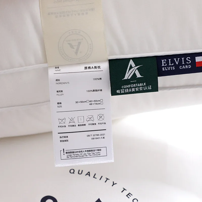 Высококачественная пуховая удобная подушка 5-звездочная для отеля однотонная