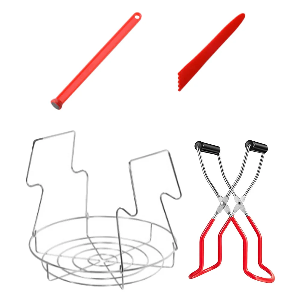 

1 Set Professional Silicone Funnel Home Jam Jar Lifter Anti-skid Canning Tong