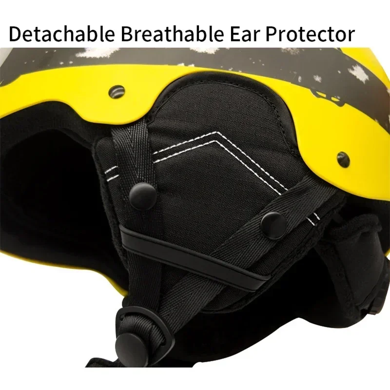 Детский лыжный шлем 2025 зимние защитные цельнолитой шлемы для сноуборда