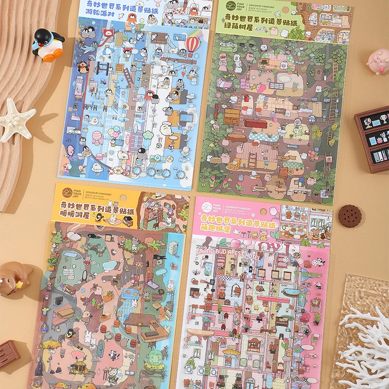 Kawaii Wonderful World 3D наклейки лаймен фрэнк лаймен баум the wonderful wizard of oz b1