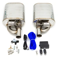 universal 22 53 inch car muffler exhaust sounds valve system universal parts electric waterproof remoter controller double