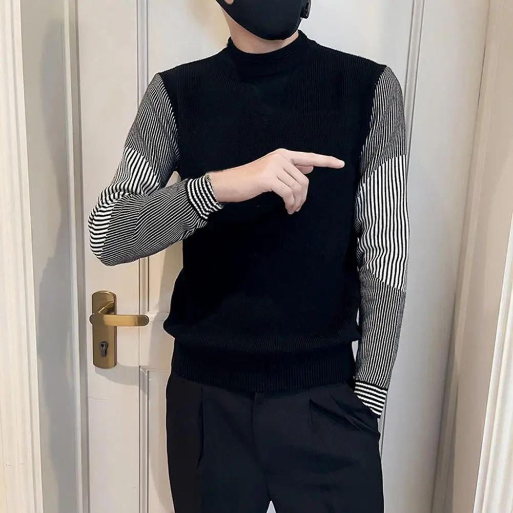 

Свитер мужской теплый, дышащий термальный пуловер, шикарный сочетающийся цвет, на весну